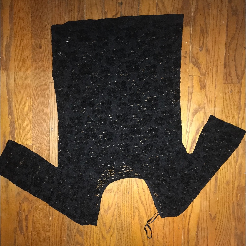 Black lace top